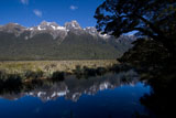 Mirror Lakes, Southland, Neuseeland Fotokalender März 2009