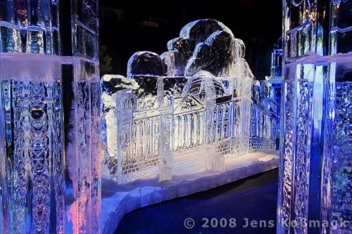 Eisskulptur Reichstag